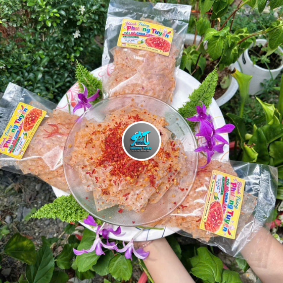 Bánh tráng tỏi bò chua cay 
