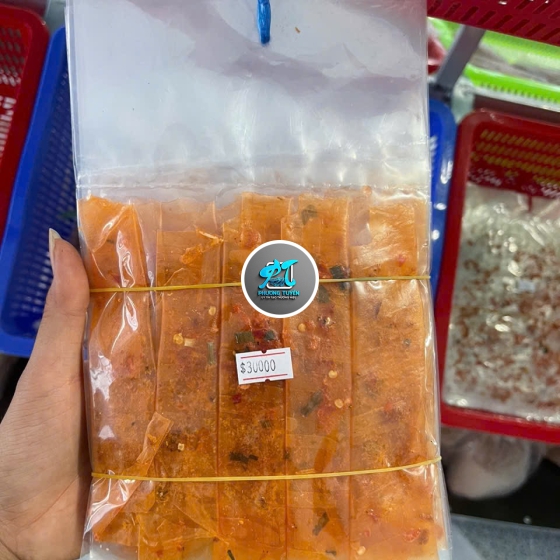 Bánh tráng ống tép đỏ